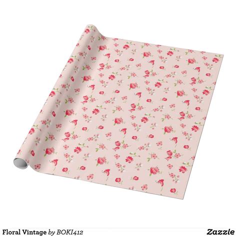 Floral Vintage Wrapping Paper Vintage Wrapping Paper Floral Wrapping