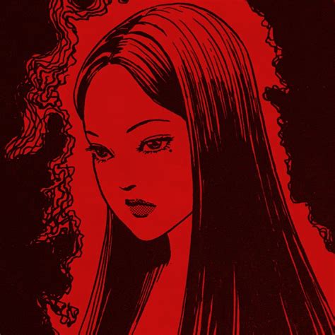 Tomie Icon Red Tomie Junji Ito Aesthetic Red Red Art Red Icons