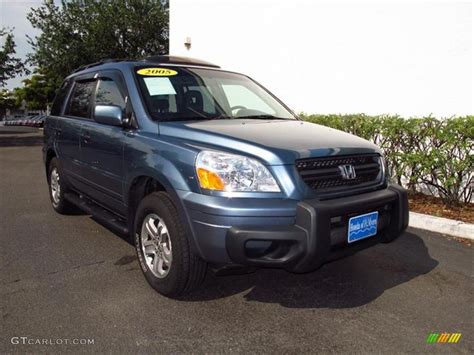 2005 Steel Blue Metallic Honda Pilot Ex L 4wd 65228559 Photo 19