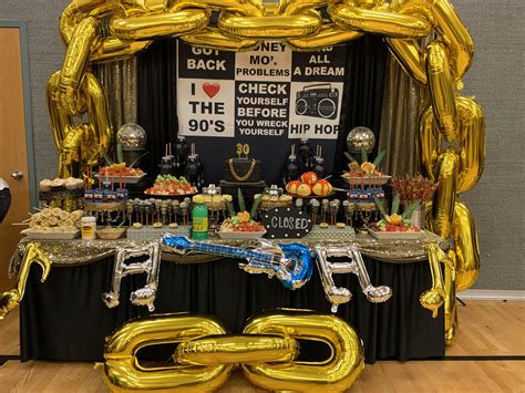 hip hop hooray 80s and 90s party desserts table hip hop birthday party 90s hip hop party rock