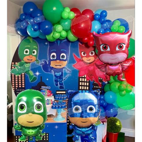 Pt079 Pj Masks Party Themes Balloon Garland Set Shopee Philippines