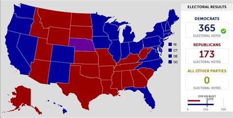 2008 Election Political Map Results Divided States Of America