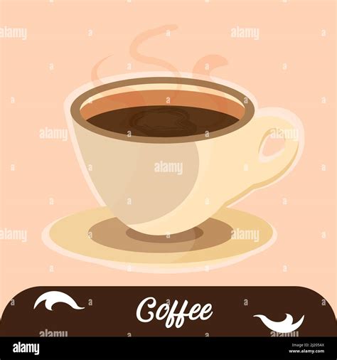 Isolated Hot Coffee Drink Cup Vector Stock Vector Image Art Alamy