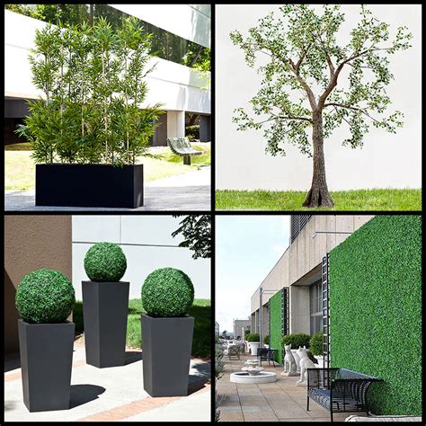 Fake outdoor plants and trees. Faux Plants for Outdoors, Outdoor Artificial Plants ...