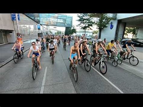 Critical Mass Vienna Naked Bike Ride Youtube