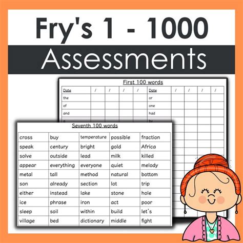 Frys 1 100 Worksheet With The Words In English And Spanish