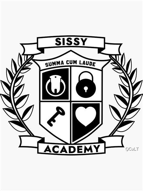 Sissy Academy Chastity Sissification Sticker For Sale By Qcult