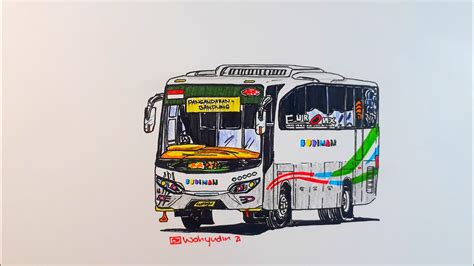 Bus Telolet Basuribus Budimanmenggambar Bus Youtube