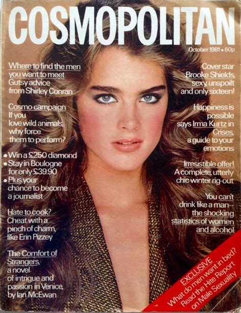 Brooke Shields Covers Cosmopolitan Magazine United Kingdom October