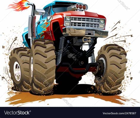 Choose from 10+ monster truck graphic resources and download in the form of png, eps, ai or psd. Cartoon Monster Truck Royalty Free Vector Image