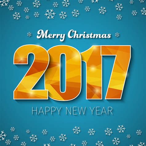 2017 New Year Background With Text Design Vector 10 Eps Uidownload