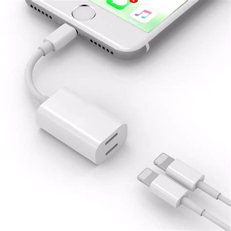 New Dual Audio Charge And Call Headphone Splitter Cable For Iphone 7plus