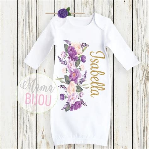 Newborn Girl Take Home Outfit Personalized Baby Girl Clothes Etsy