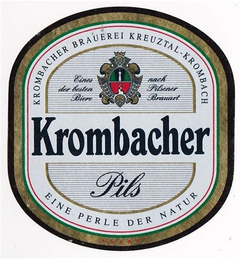 Krombacher Pils Pilsener 48 Abv Krombacher Privatbrauerei Kreuztal