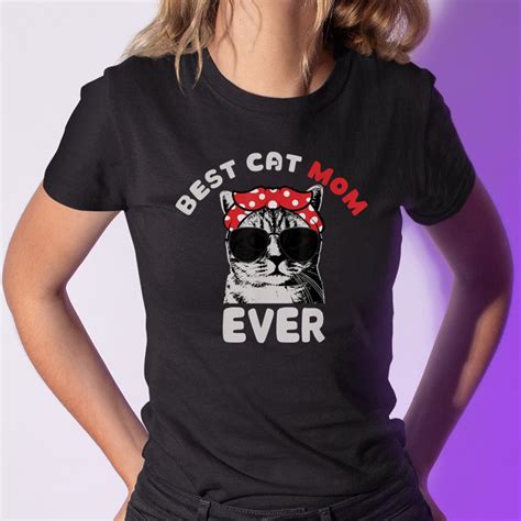 Funny Cat Best Cat Mom Ever Meow With My Cat Shirt Itees Global