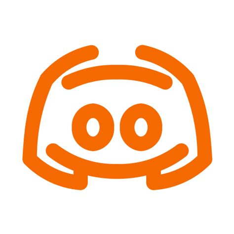 Logo Discord Orange Icône Png