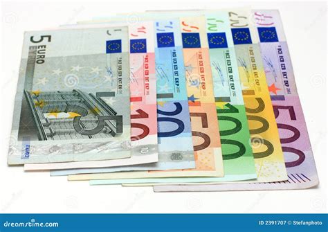 All The Euro Banknotes Stock Image Image Of Stack Money 2391707