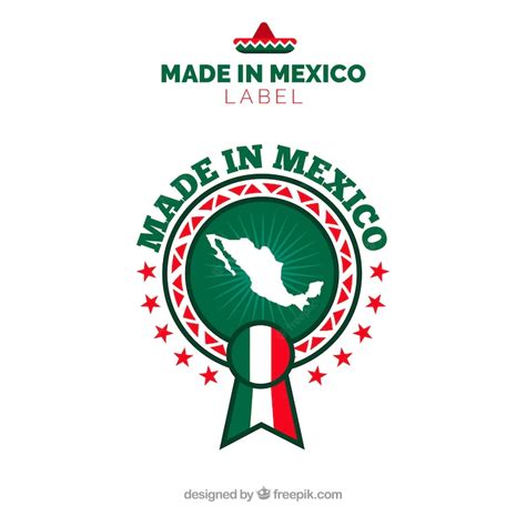 Premium Vector Made In Mexico Label