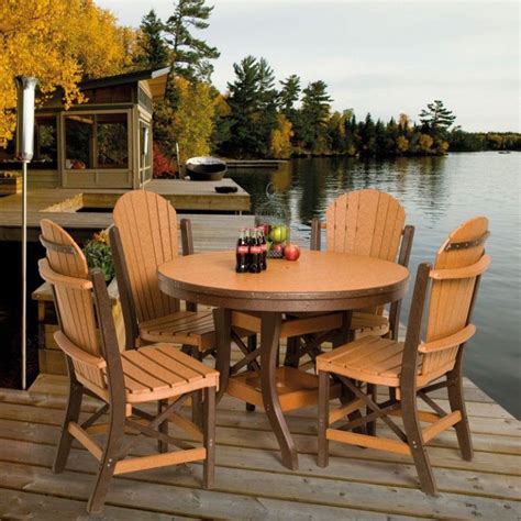 Outdoor Furniture Polywood Dining Table Set Polywood All Weather
