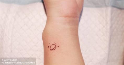 Saturn Tattoo On The Wrist