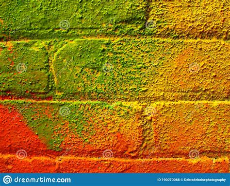 Colorfully Texturized Brick Stock Photo Image Of Colorful Colorfully