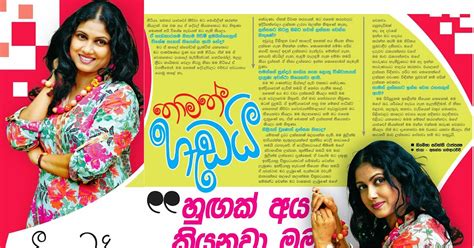 මම වෛජයන්තිමාලා වගේලු Meena Kumari Sri Lanka Newspaper Articles