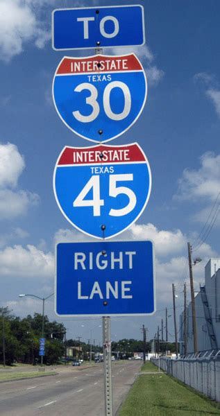 Texas Interstate 45 And Interstate 30 Aaroads Shield Gallery