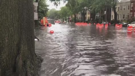 Flood Warning Water Rescues Flooding Occur Across Dmv Area