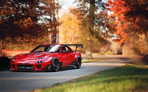 Mazda Rx 7 Car Red Tuning 7004739 エキゾチックなスポーツカー 改造車 チューニングカー