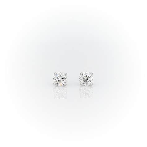 Diamond Earrings In Platinum 1 2 Ct Tw Blue Nile