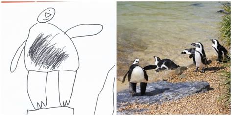 Download these free printable animal cards for your kindergarten or preschool. Hysterical Dad Transforms 6-Year-Old's Animal Drawings ...