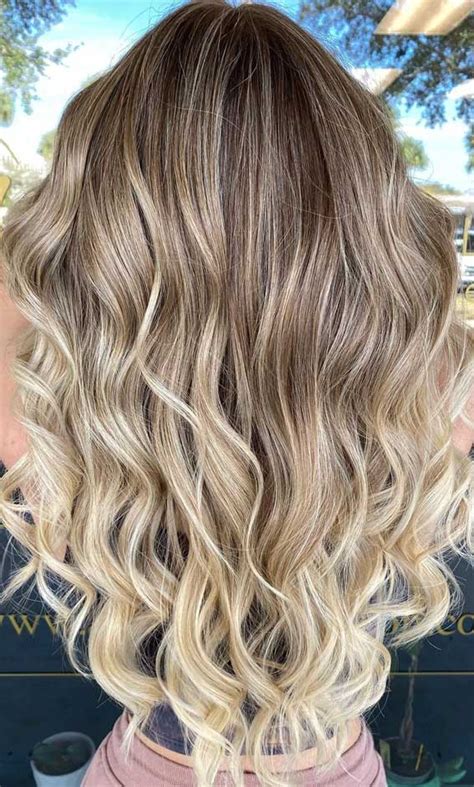 Best Fall Hair Color Trends Bronde To Blonde Color Melt