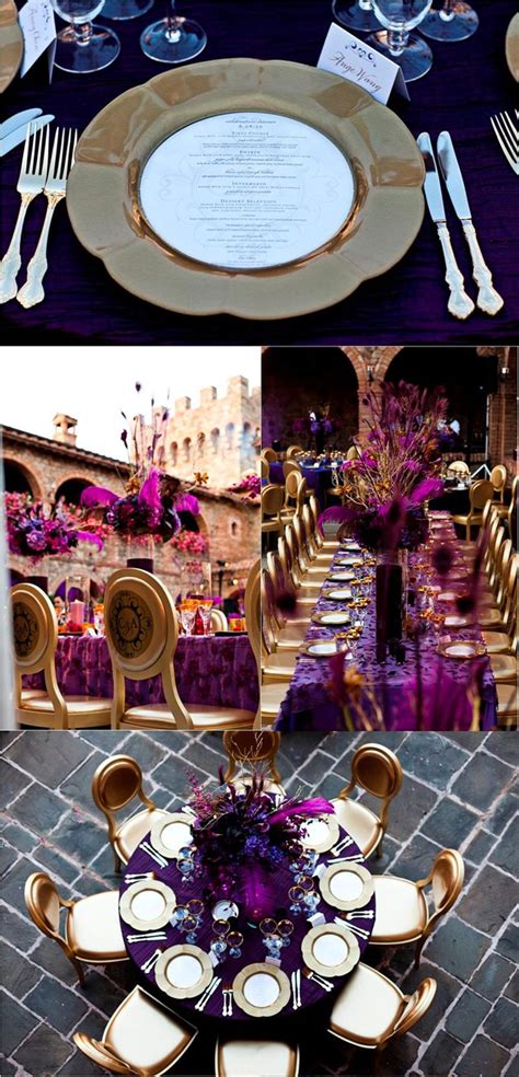 Purple And Gold Wedding Decoration Inspirations Wedding Decorations