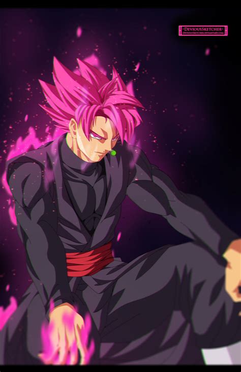 Dragon Ball Super Goku Black Super Saiyan Rose By Devioussketcher On