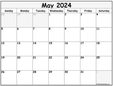 Free May 2020 Printable Calendar In Pdf Word Excel With Holidays May