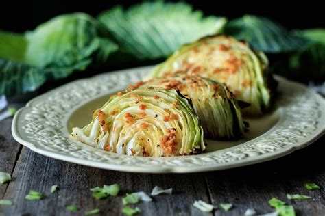 Preheat oven to 400 degrees. Roasted Cabbage Wedges with Lemon Garlic Butter | Recipe ...