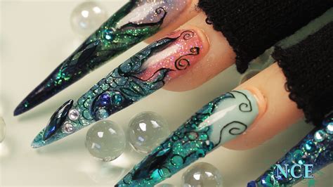 Mermaid Tails Nail Art Youtube