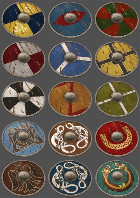 Viking Shields Repinned Via Paul Nethington Viking Shield Design