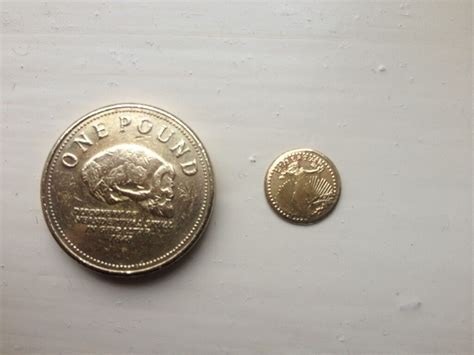 Tiny Gold Color Coin 1865 Emperador Maximiliano Imperio Mexicano