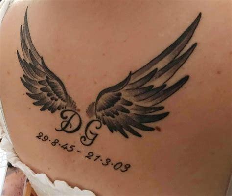 angel wings tattoo wrist lan truong