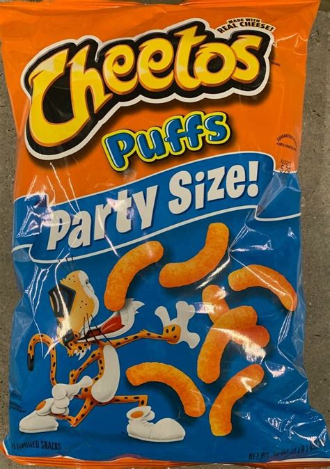 New Party Size Cheetos Puffs 135 Oz 3827g Bag Cheese Flavored Snack