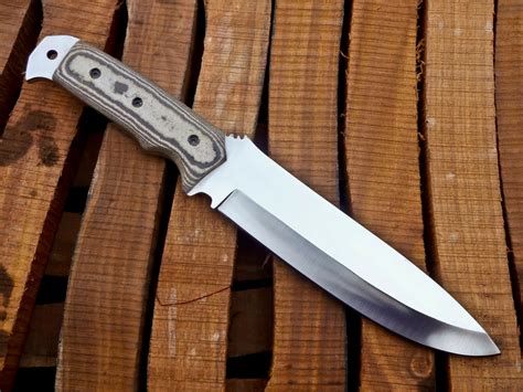 Custom Handmade D2 Steel Hunting Knife With Leather Sheath Nb Cutlery Ltd
