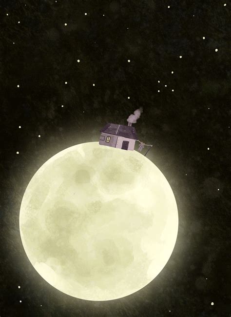 Living On The Moon Illustrator Arte  Wallpaper Animes Good Night