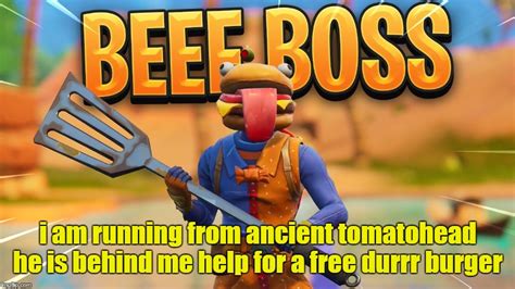 Beef Boss Running Away From Ancient Tomatohead Imgflip