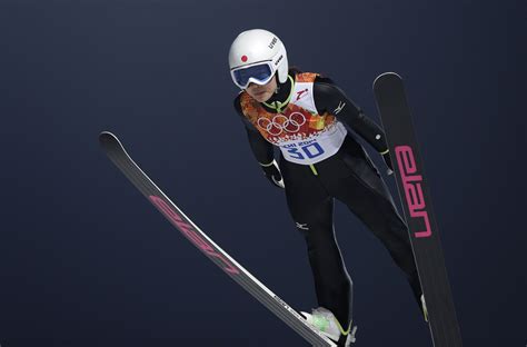 Japans Sara Takanashi Makes Her Trial Jump In The Womens Ski Jumping