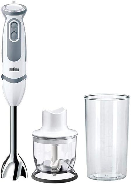 Braun Minipimer Multiquick Vario Mq Wh Frullatore Ad Immersione Velocit Impugnatura