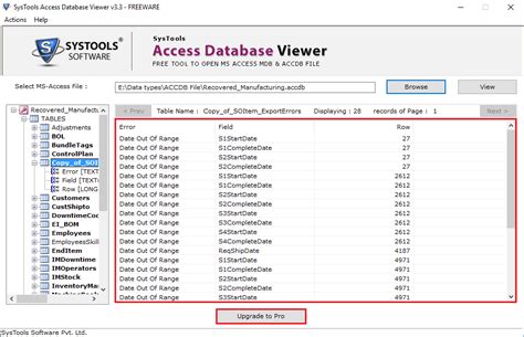 Free Ms Access Database Viewer Tool To Open And Read Mdb