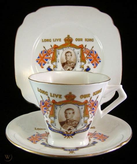 Cup Saucer Plate King Edward Viii Coronation Abdicated 36164676