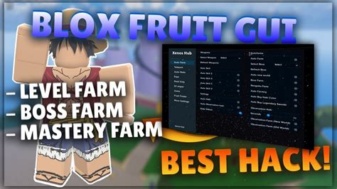 Auto Farm Roblox Blox Fruits Hack Script Gui Level Farm Auto Stats