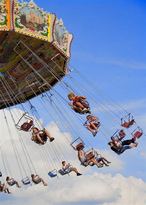 Free Swing Ride At The Ohio State Fair Stock Photo